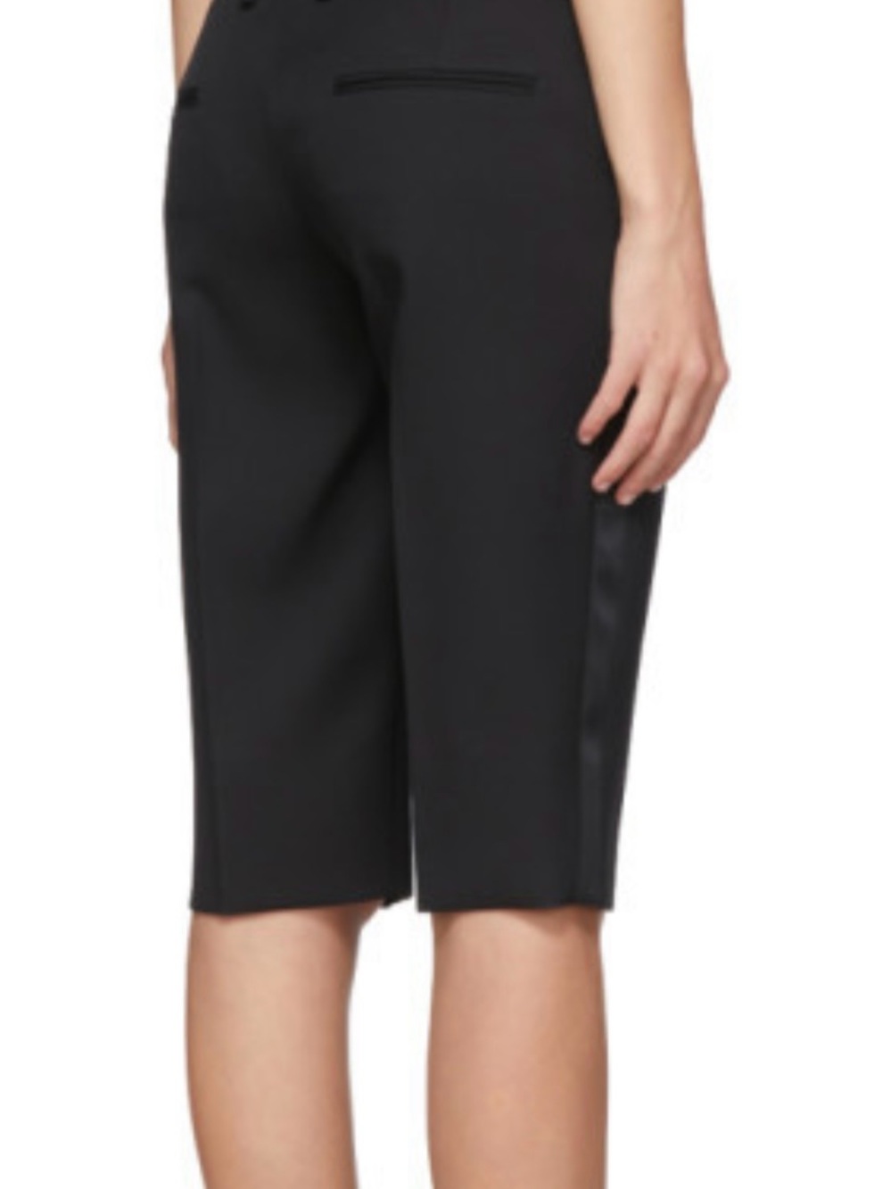 Saint Laurent Classic Black Tuxedo Bermuda shorts sz:F40 brand new